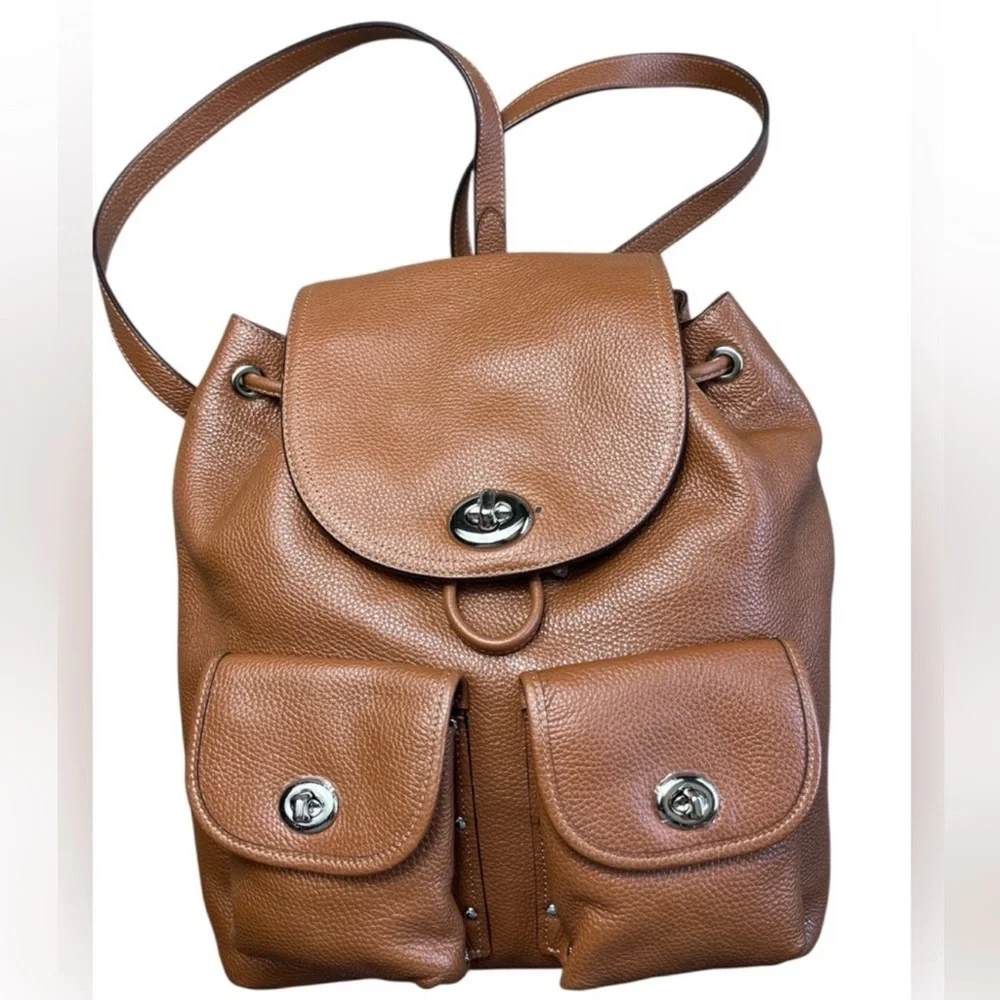 Coach Leather Backpack - Picture 8 of 9